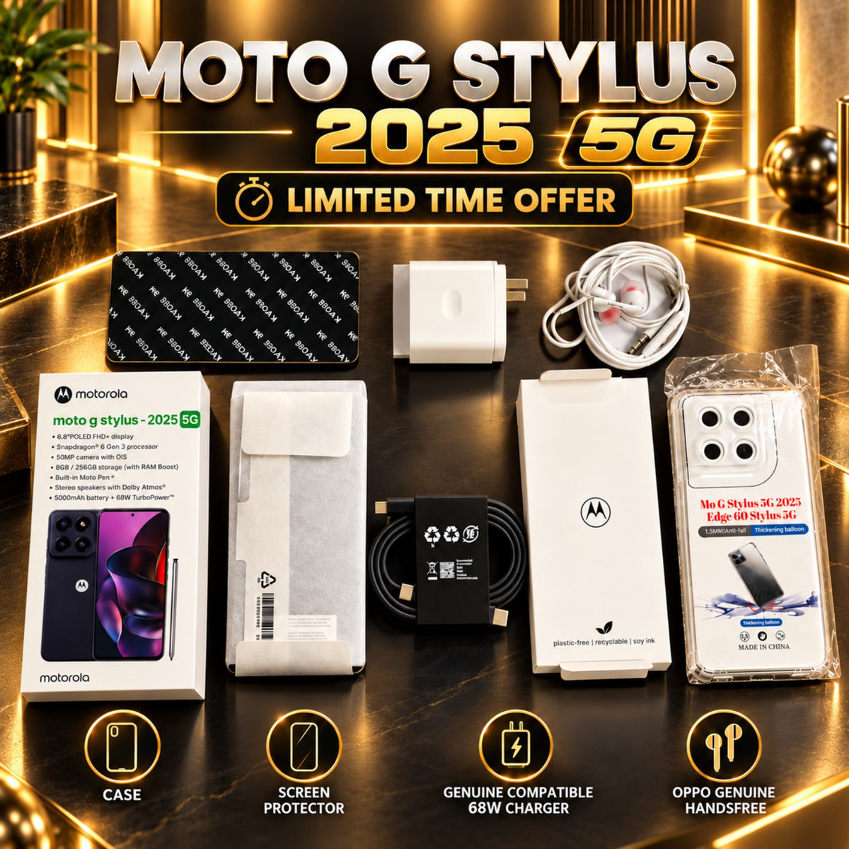 Motorola G Stylus 2025 With Box Deal